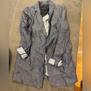 Blue Denim Blazer from Banana Republic